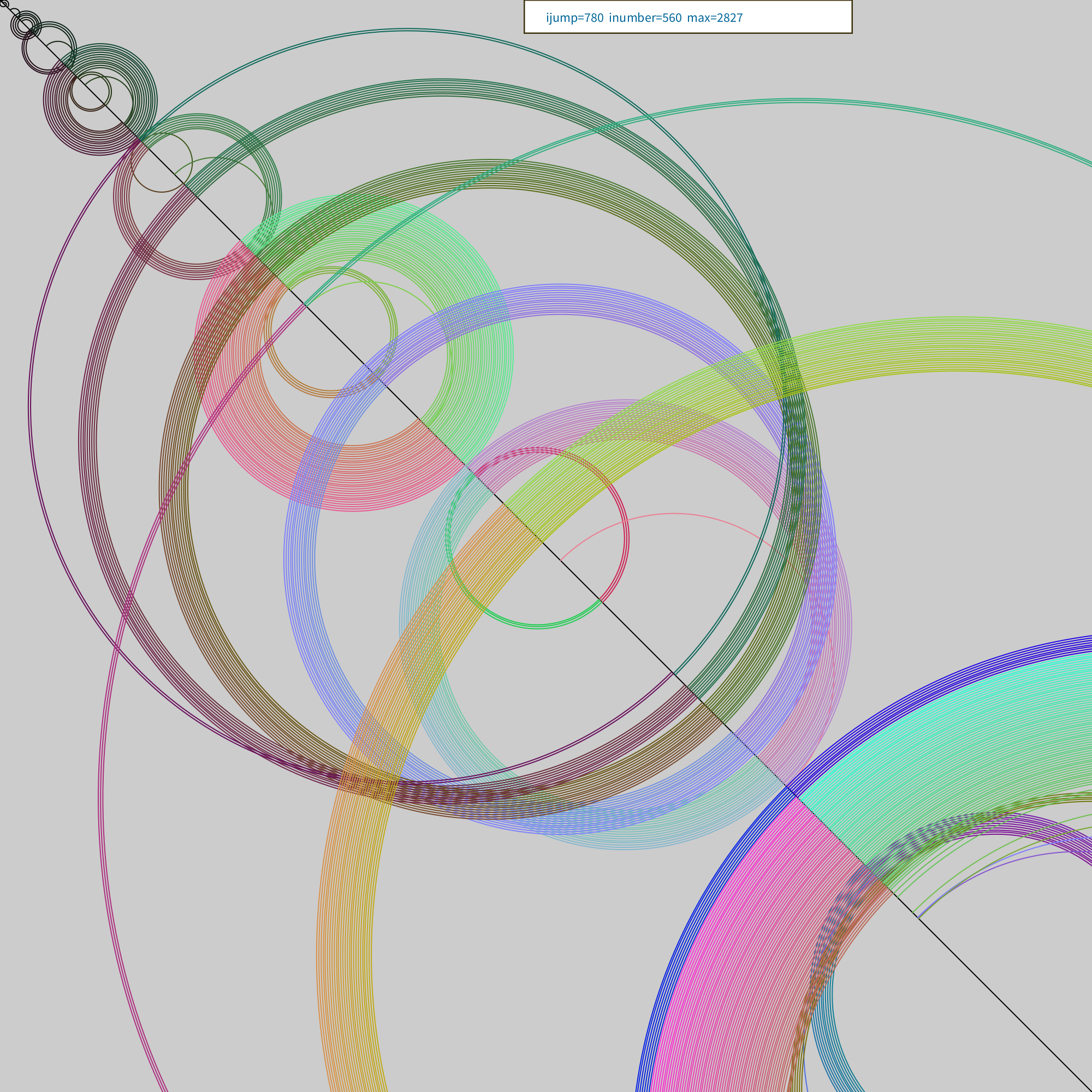 displays a recaman plot